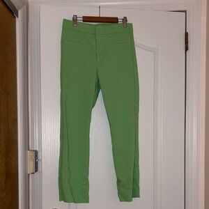 Zara Green Slim Fit Trousers